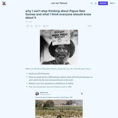why I can't stop thinking about Papua New Guinea and what I think everyone should know about it
