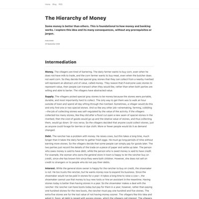 The Hierarchy of Money