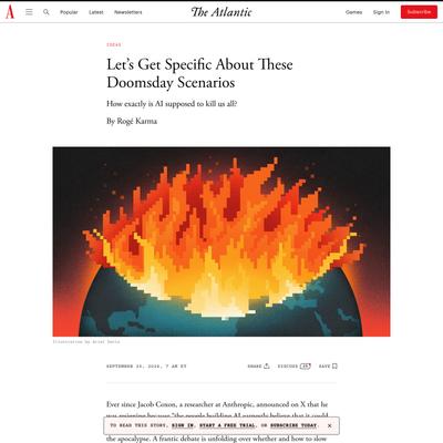 Let’s Get Specific About These Doomsday Scenarios
