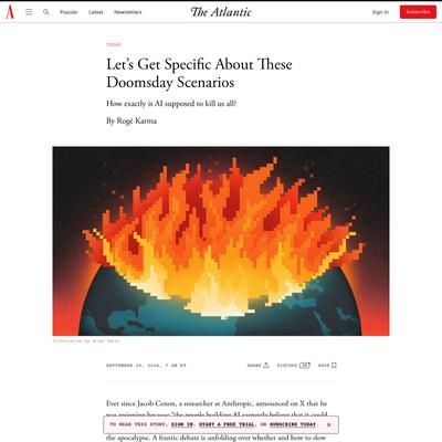 Let’s Get Specific About These Doomsday Scenarios