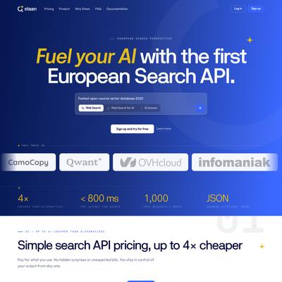 Staan — The European Search API for developers & AI