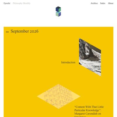 September 2026 | Epoché Magazine
