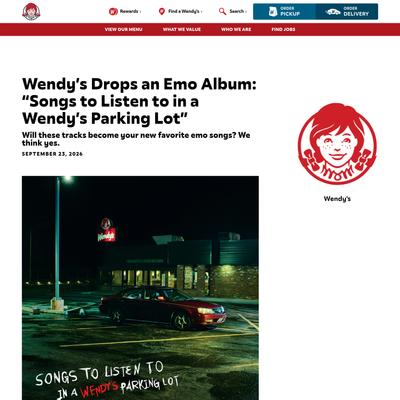 Wendy's® | Wendy’s Drops New Emo Album Produced by Matt Squire