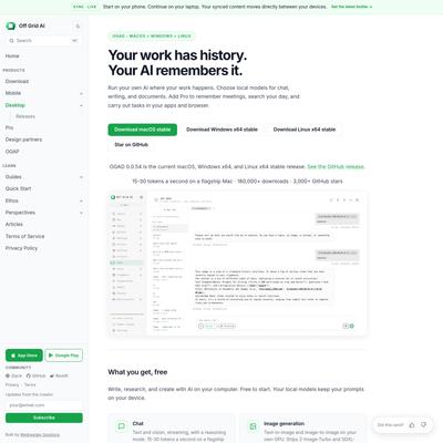 Desktop | Off Grid AI