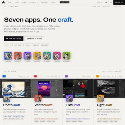 Crafting Apps: open-source creative tools — ArtCraft