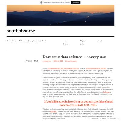Domestic data science – energy use – scottishsnow