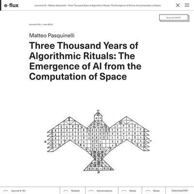 Three Thousand Years of Algorithmic Rituals: The Emergence of AI from the Computation of Space