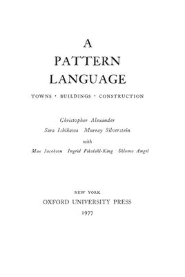 A Pattern Language