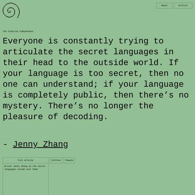 The Creative Independent