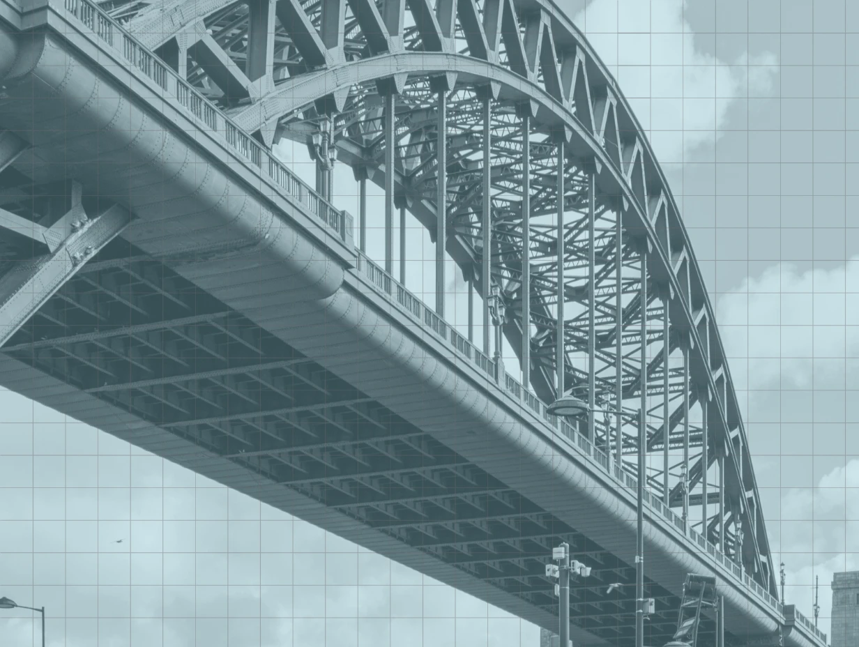 Stylised photo of Tyne Bridge