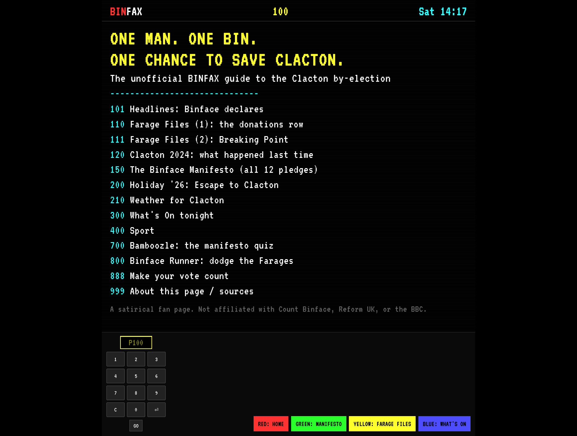 BINFAX-100 screenshot