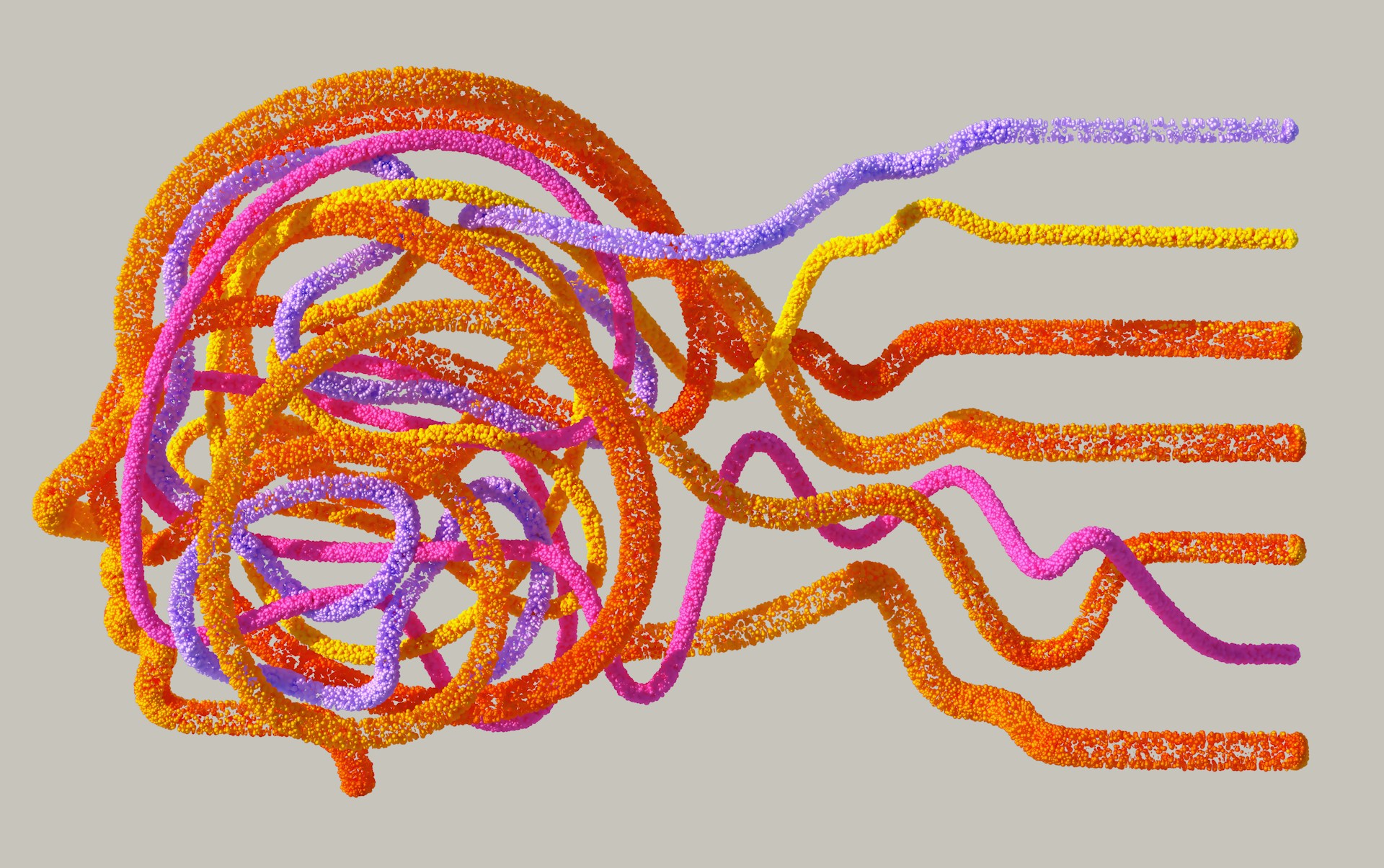 An artist’s illustration of artificial intelligence (AI). This image depicts how AI can help humans to understand the complexity of biology. It was created by artist Khyati Trehan as part of the Visualising AI project launched by Google DeepMind.