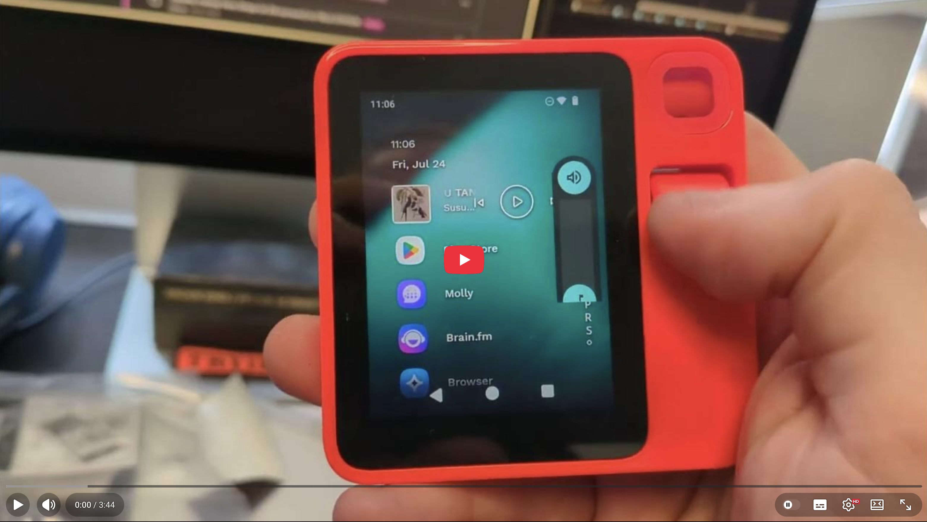 YouTube video of Doug showing Android on Rabbit R1