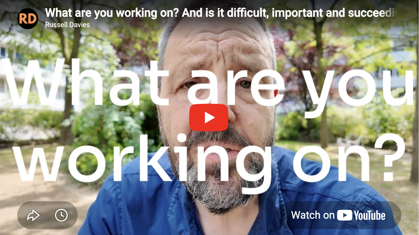 YouTube preview of Russell Davies' video