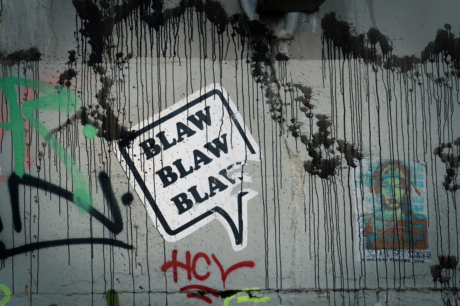 Graffiti and posters