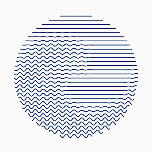 Gif with wavy lines within a circle