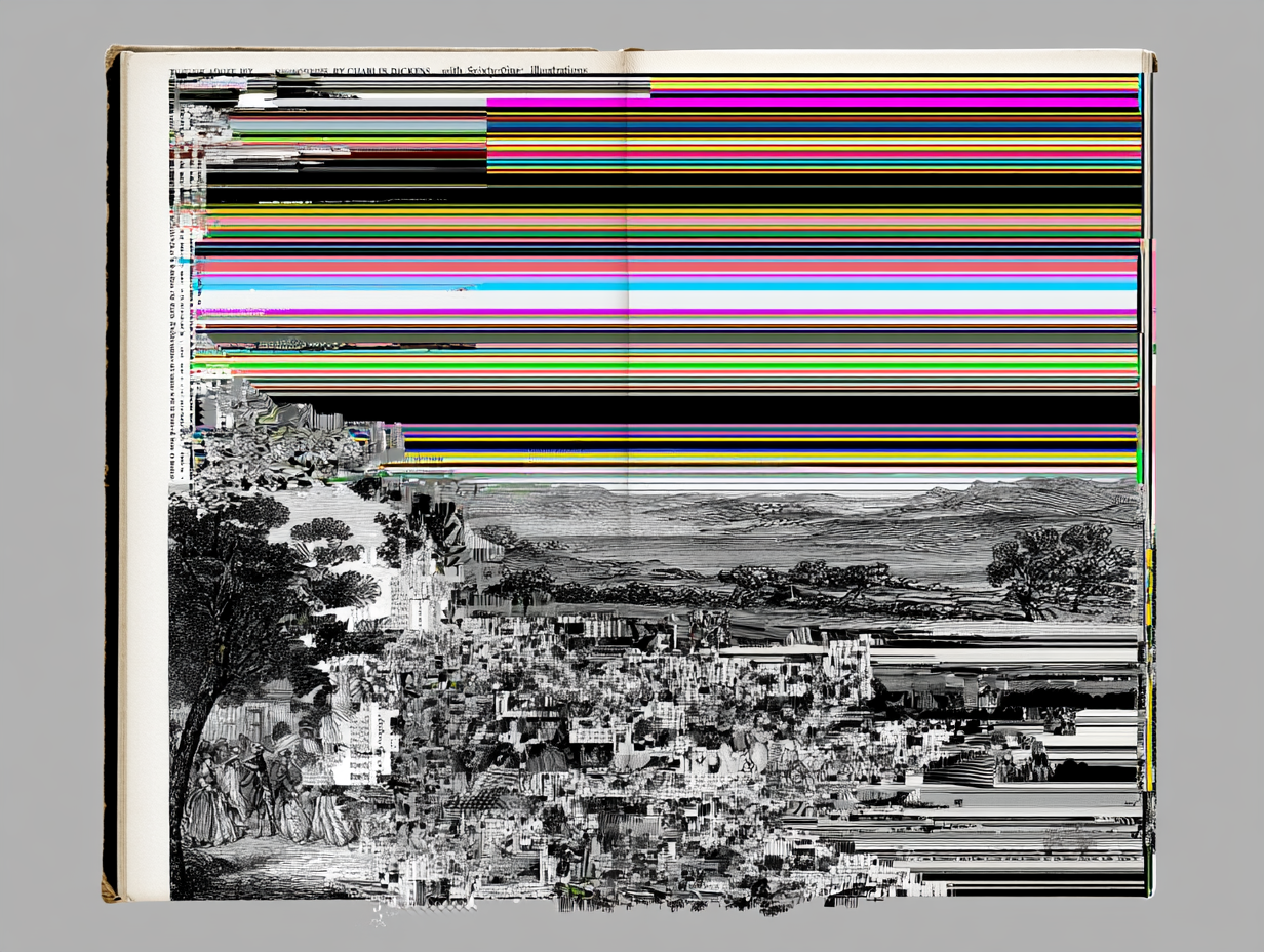 Glitched artwork