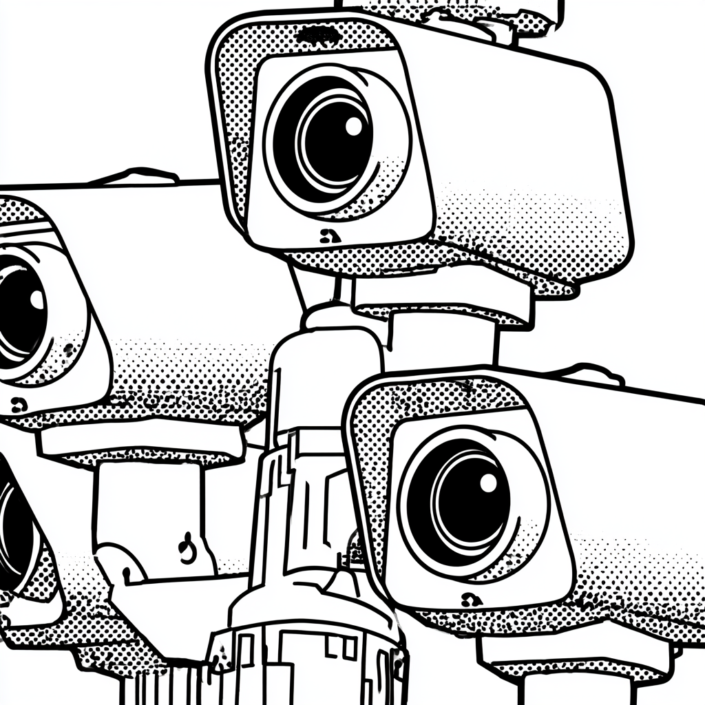 Multiple CCTV cameras