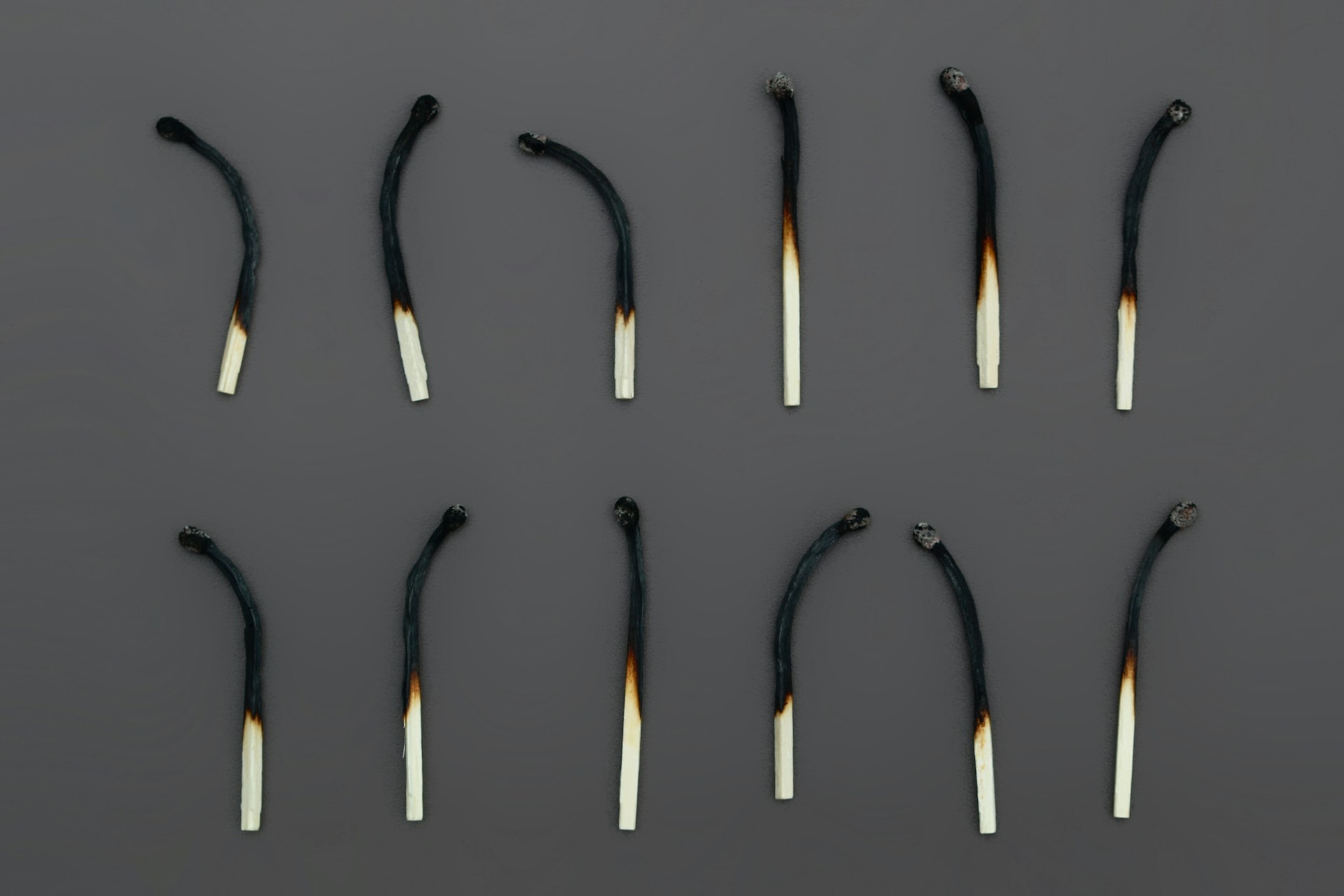 Burned matches