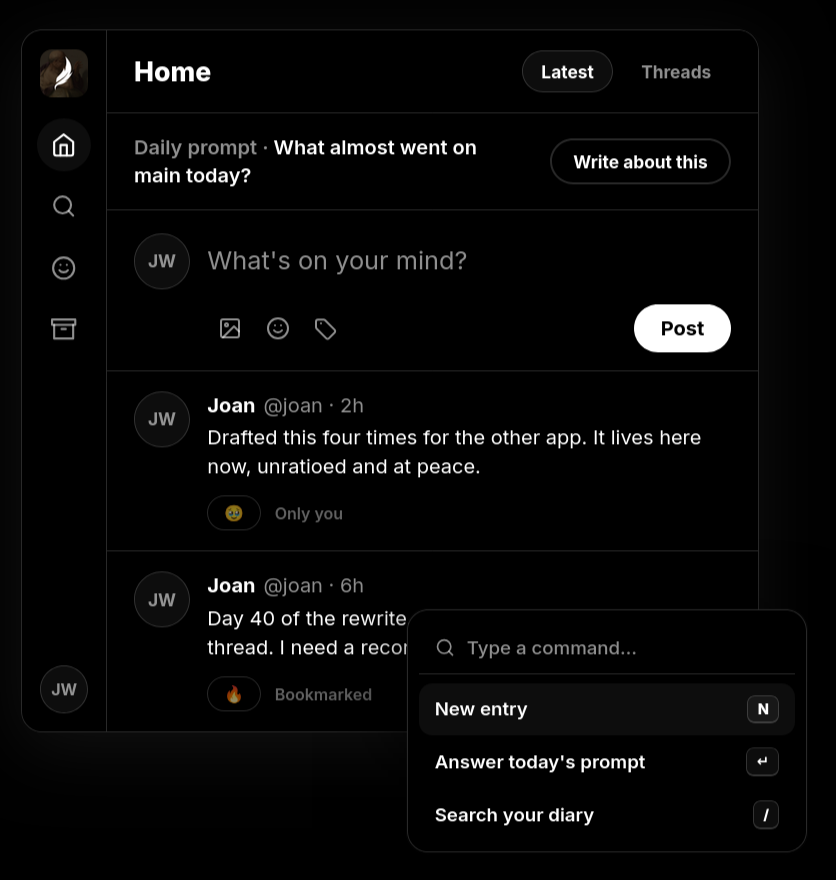 Screenshot of Post Through It