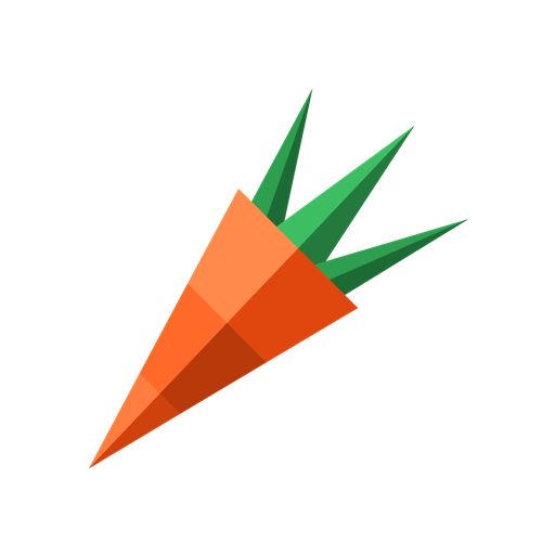 Origami carrot logo